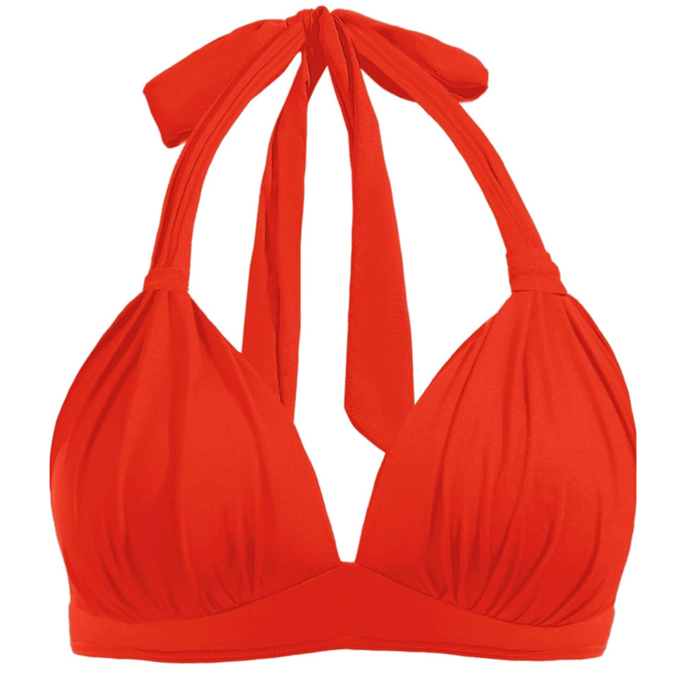 Halter Top Padded Swimsuit Top Bathing Suit Size XL - Picture 6 of 9